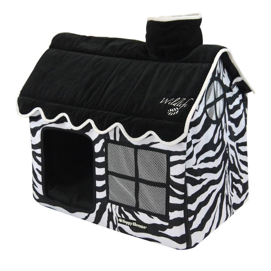 Happy-House Villa wildlife 62x42x59 cm zwart / wit