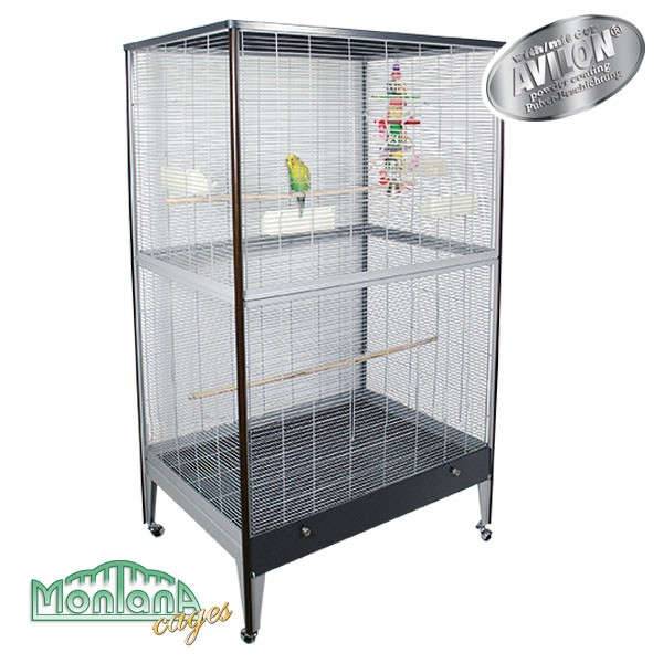 Voorganger scheiden Nauwgezet HAPPY HOME 99B - Antik-Platinum / Walnut - VogelKooi van MONTANA -  www.parrotshopnederland.nl Montana kooien, papegaaienspeelgoed en vele  andere dierbenodigdheden