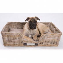 Happy-House Rieten mand recht XXLarge naturel 100x80x26 cm