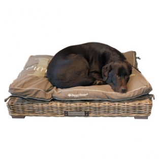 Happy-House Rieten loungebed Medium naturel 110x75x15 cm