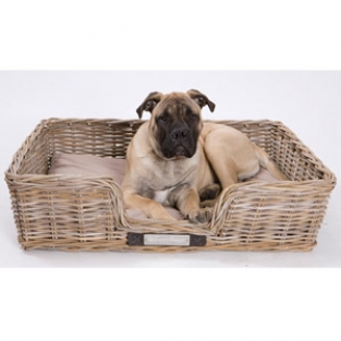 Happy-House Rieten mand recht XXLarge naturel 100x80x26 cm