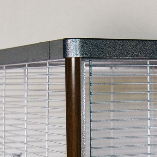 HAPPY HOME 99B - Antik-Platinum / Walnut - VogelKooi van MONTANA