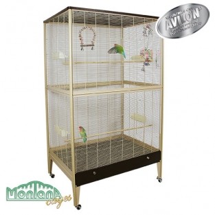 HAPPY HOME 99B - Choco-Vanille / Eik - VogelKooi van MONTANA